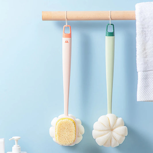 Dual-Sided Long Handle Shower Brush