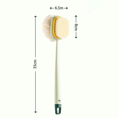 Dual-Sided Long Handle Shower Brush