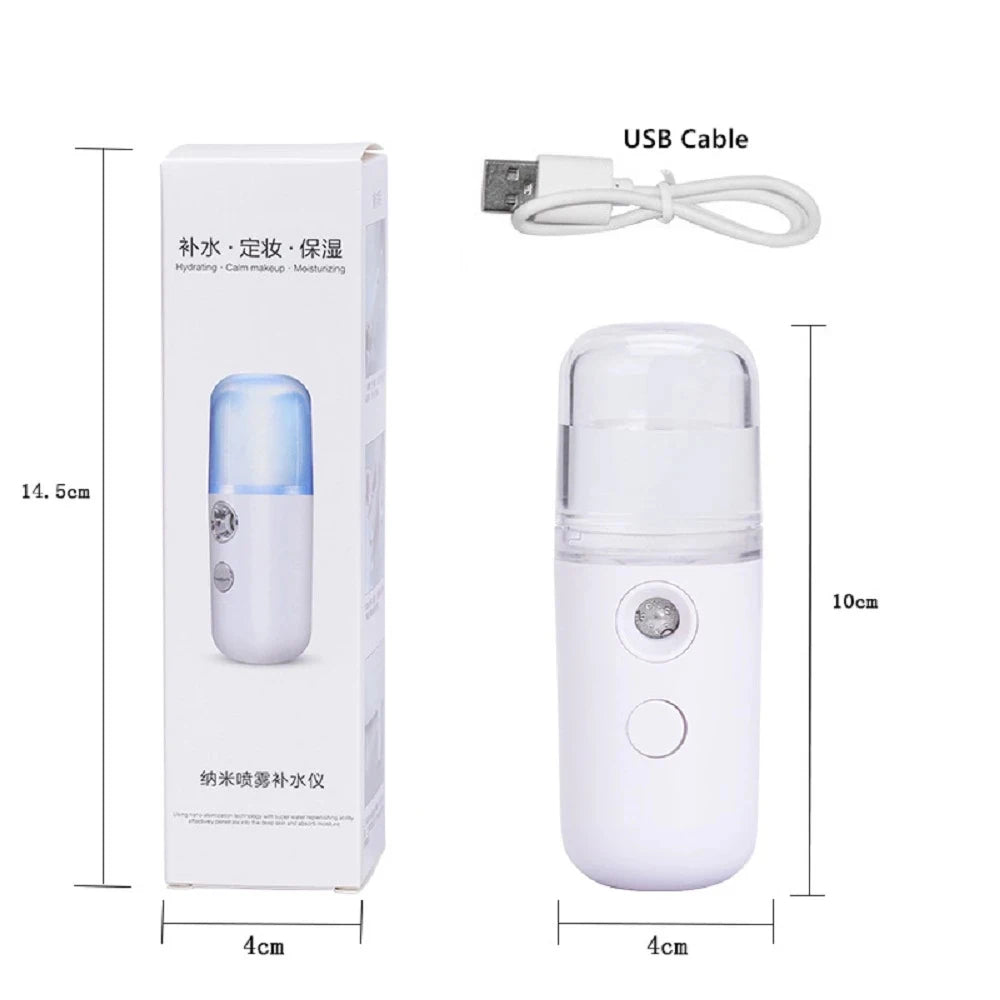 USB Facial Mist Sprayer Rechargeable Humidifier