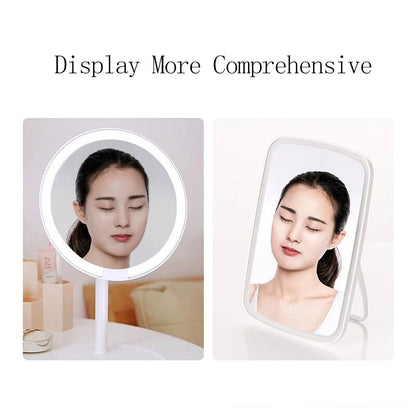 Portable LED Touch-Screen Makeup Mirror