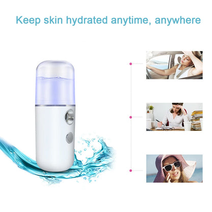 USB Facial Mist Sprayer Rechargeable Humidifier