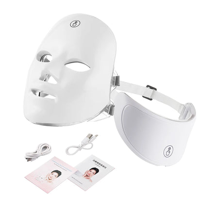 LED Facial Neck Beauty Massager Device