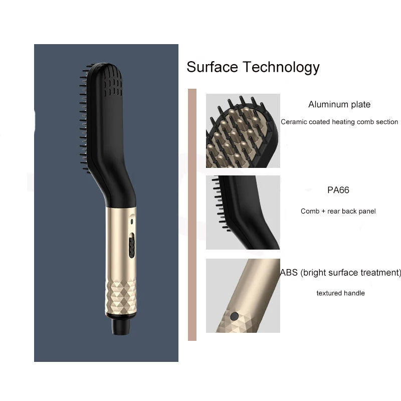 Electric Hot Comb Straightener Negative Ion Brush