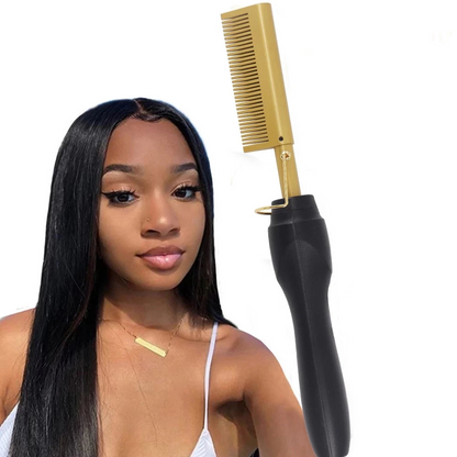 2-in-1 Electric Hot Comb – Hair Straightener