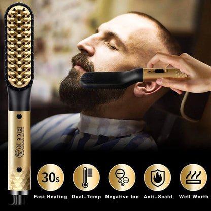 Electric Hot Comb Straightener Negative Ion Brush