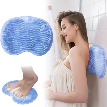 Wall-Mounted Silicone Back Scrubber