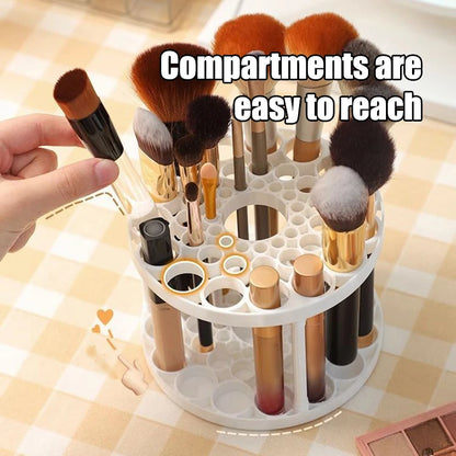 45-Hole Makeup Brush Storage Rack Detachable