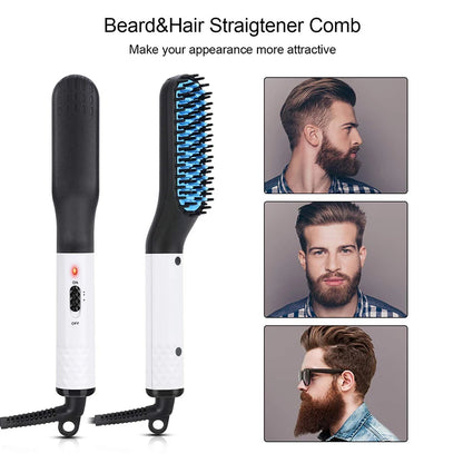 Electric Hot Comb Straightener Negative Ion Brush