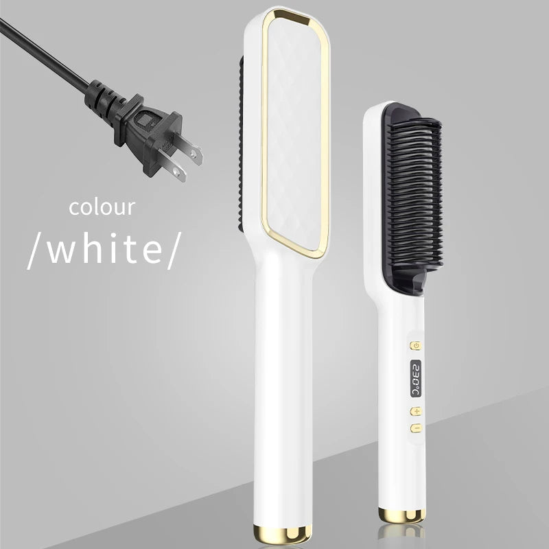 Electric Hot Comb Hair Straightener  Brush