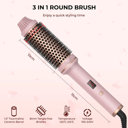 Ceramic Heated Curling Brush