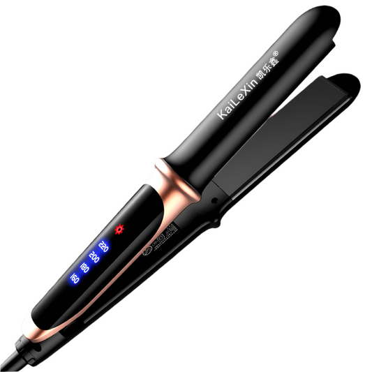 2-in-1 Adjustable Temperature Flat Iron Hair Straightener