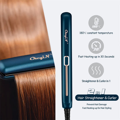 Mini Hair Flat Iron 2-in-1 Straightener