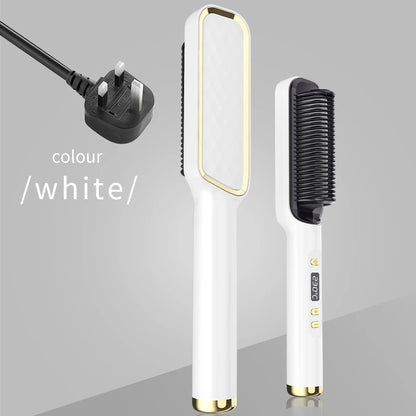 Electric Hot Comb Hair Straightener  Brush